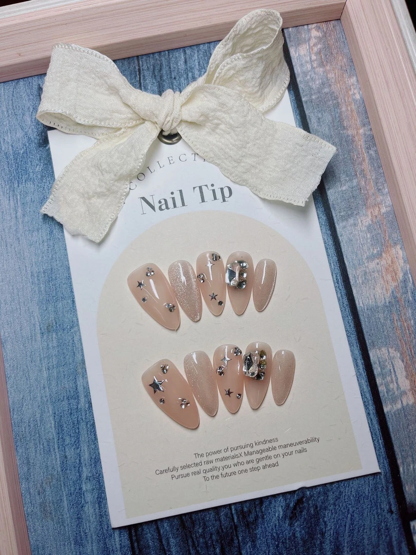 132手工穿戴甲欧美甲可拆卸纯手工穿戴甲ins假指甲个性美甲贴片