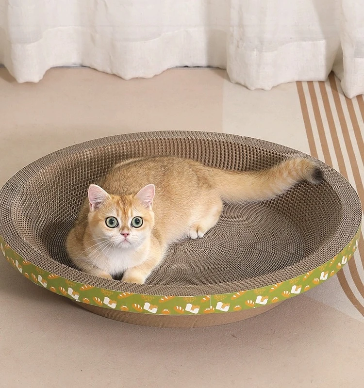 猫抓板猫窝耐磨不掉屑抓不烂瓦楞纸超大号圆形猫抓盆猫咪磨爪神器