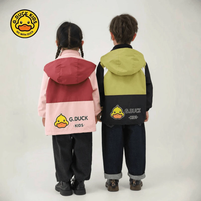 小黄鸭儿童三合一冲锋衣外套秋冬两件套男女童套装洋气保暖轻便
