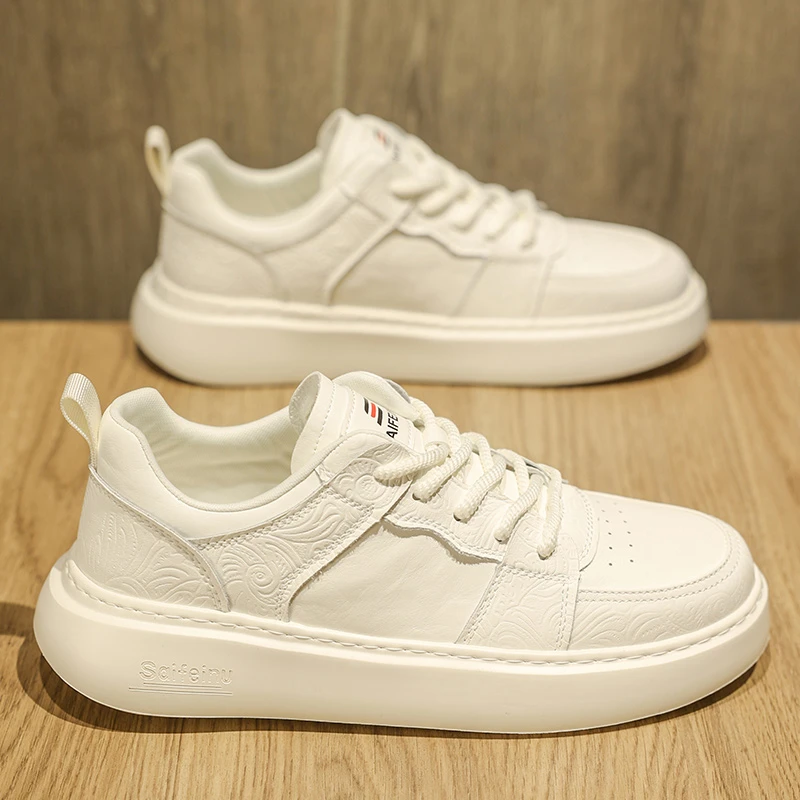 小白鞋男款2024新款透气男鞋潮流百搭板鞋休闲鞋子潮鞋MDF7005