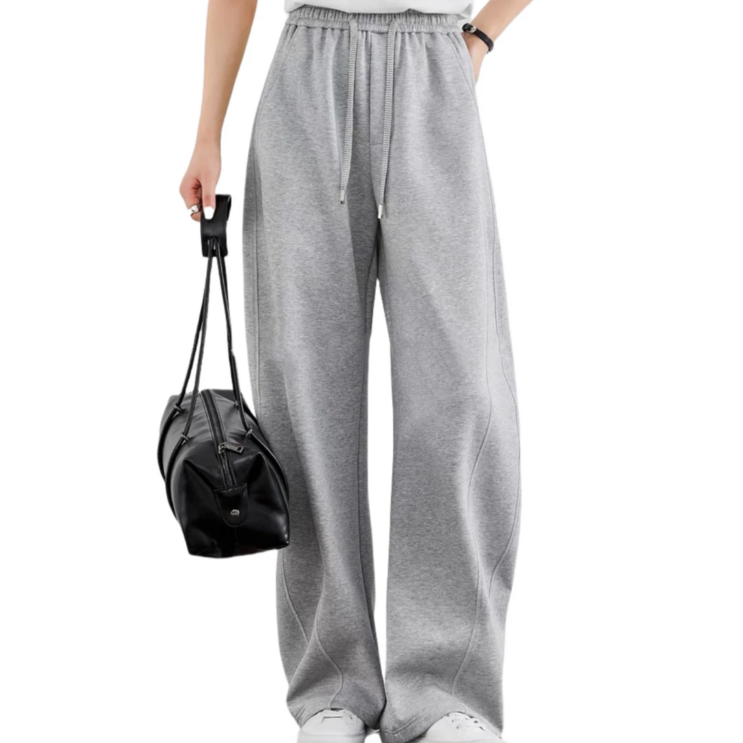 2024【镰刀裤】初秋夏末款女式拼接百搭通勤休闲裤H7012