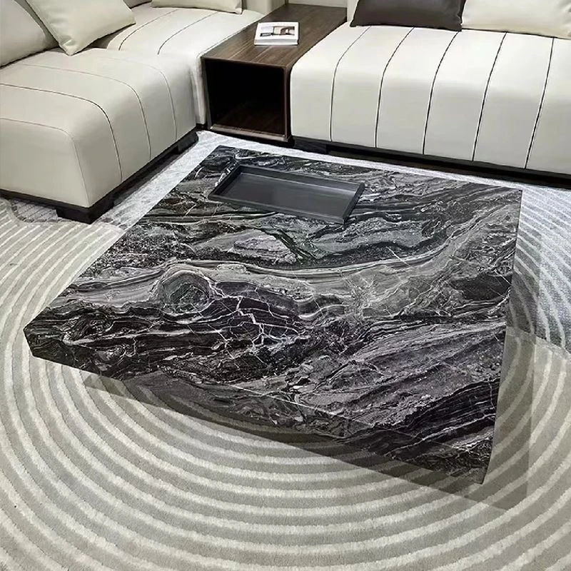 【小磊专属茶几】意式极简进口天然奢石高端大气别墅餐桌悬浮茶几