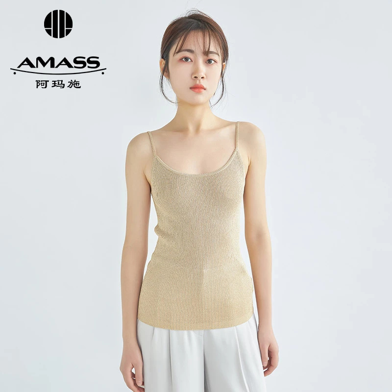 阿玛施AMASS吊带针织背心上衣女士5399311