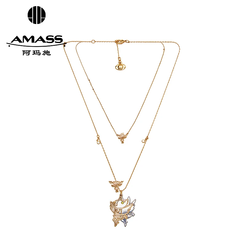 AMASS/阿玛施 合金玻璃项链 童趣设计感项链两件套配饰女5900349