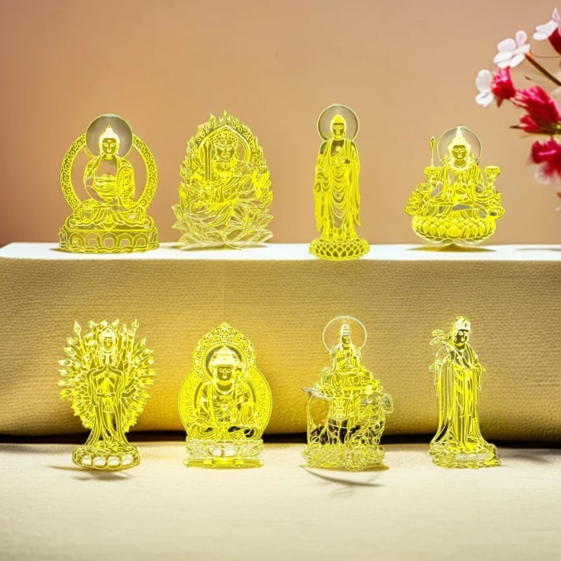 十二生肖守护神八大本命佛手机贴纸金属手机贴寓意美好方便简约