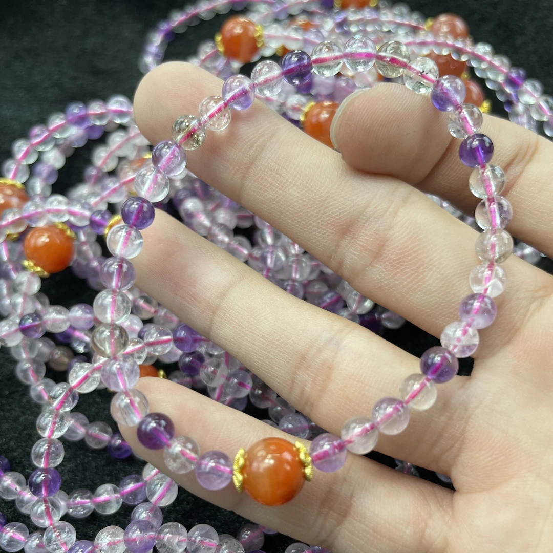 超七水晶diy单圈手串（多样性发一）