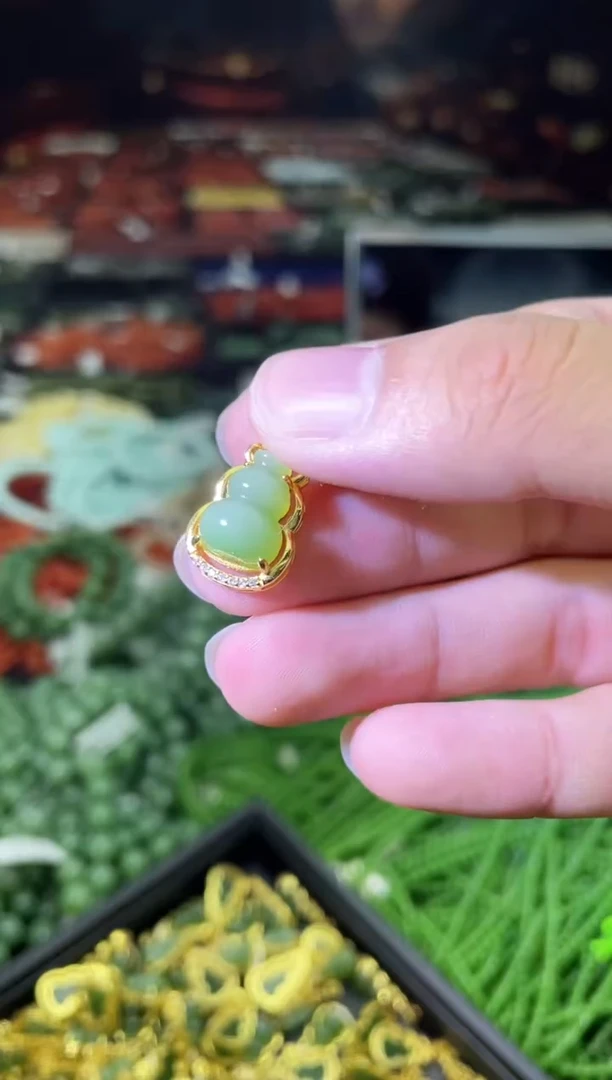 【闪购商品】和田玉（碧玉）吊坠银S925镶嵌.