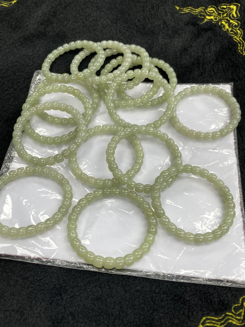 【小耿珠宝】和田玉晴水直切手串8mm(多样性发其一)