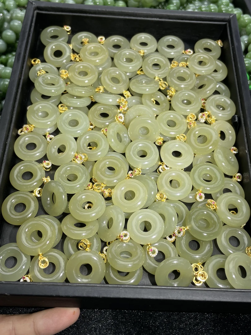 【小耿珠宝】和田玉晴水平安扣吊坠2（多样性发其一）