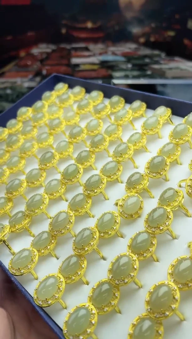 【闪购商品】和田玉晴水戒指未镶嵌（多样性发一）