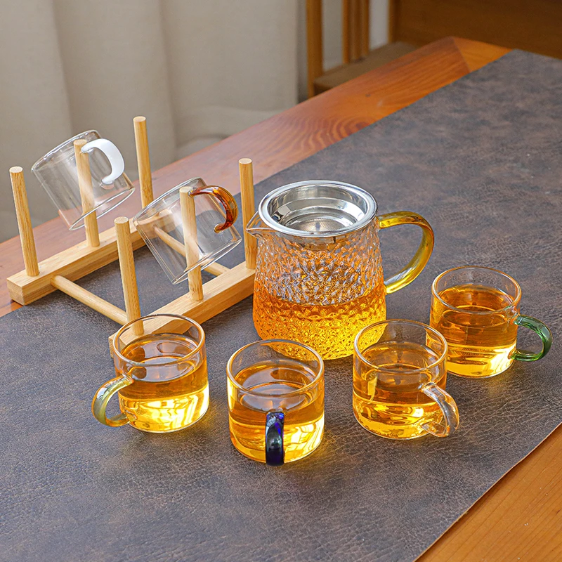 玻璃公道杯耐热分茶器不锈钢过滤功夫茶具茶海公杯茶漏茶具套装