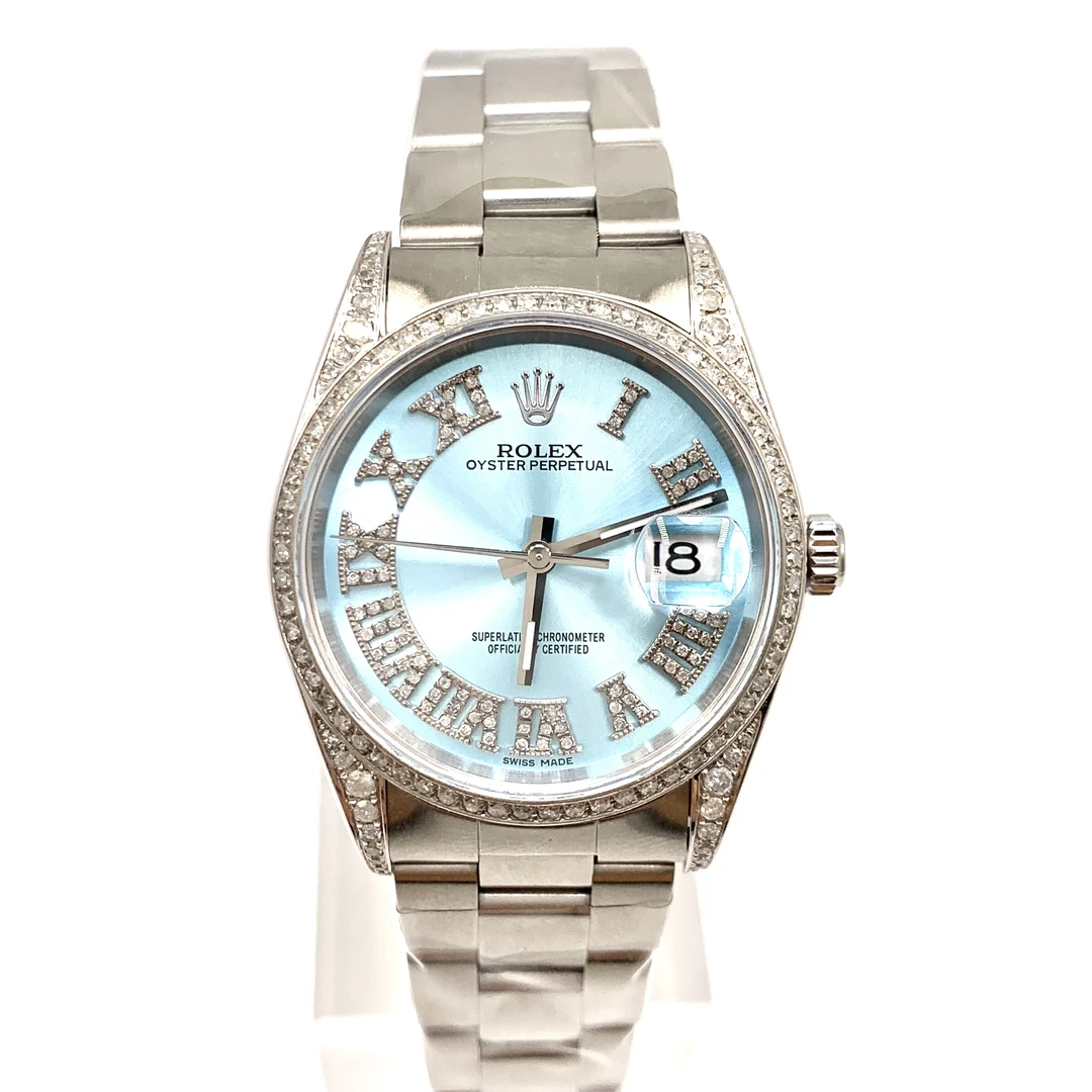 99新 Rolex/劳力士 日志/手动机械/表径34mm/女表