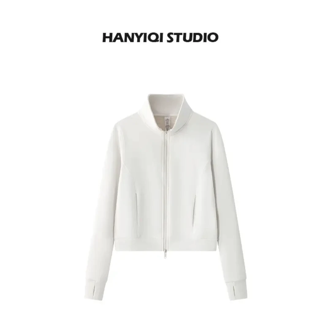 默认瑕疵韩式【新款上新】气质女装高级感休闲老钱风盐系立领外套