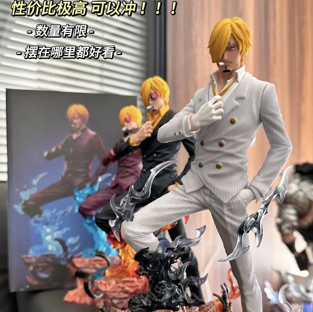 【现货48小时发】索隆共鸣款双翼山治脚底发光 手办