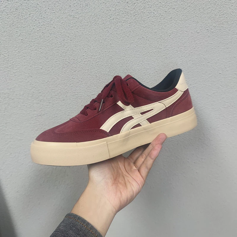 日系复古板鞋男潮流百搭网红街拍皮面潮鞋运动休闲青少年德训鞋