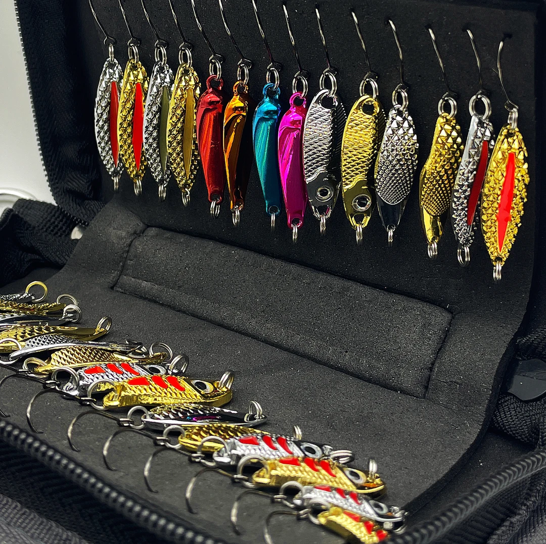 28枚微物亮片套盒马口白条溪哥翘嘴青稍亚罗路亚假饵路亚饵