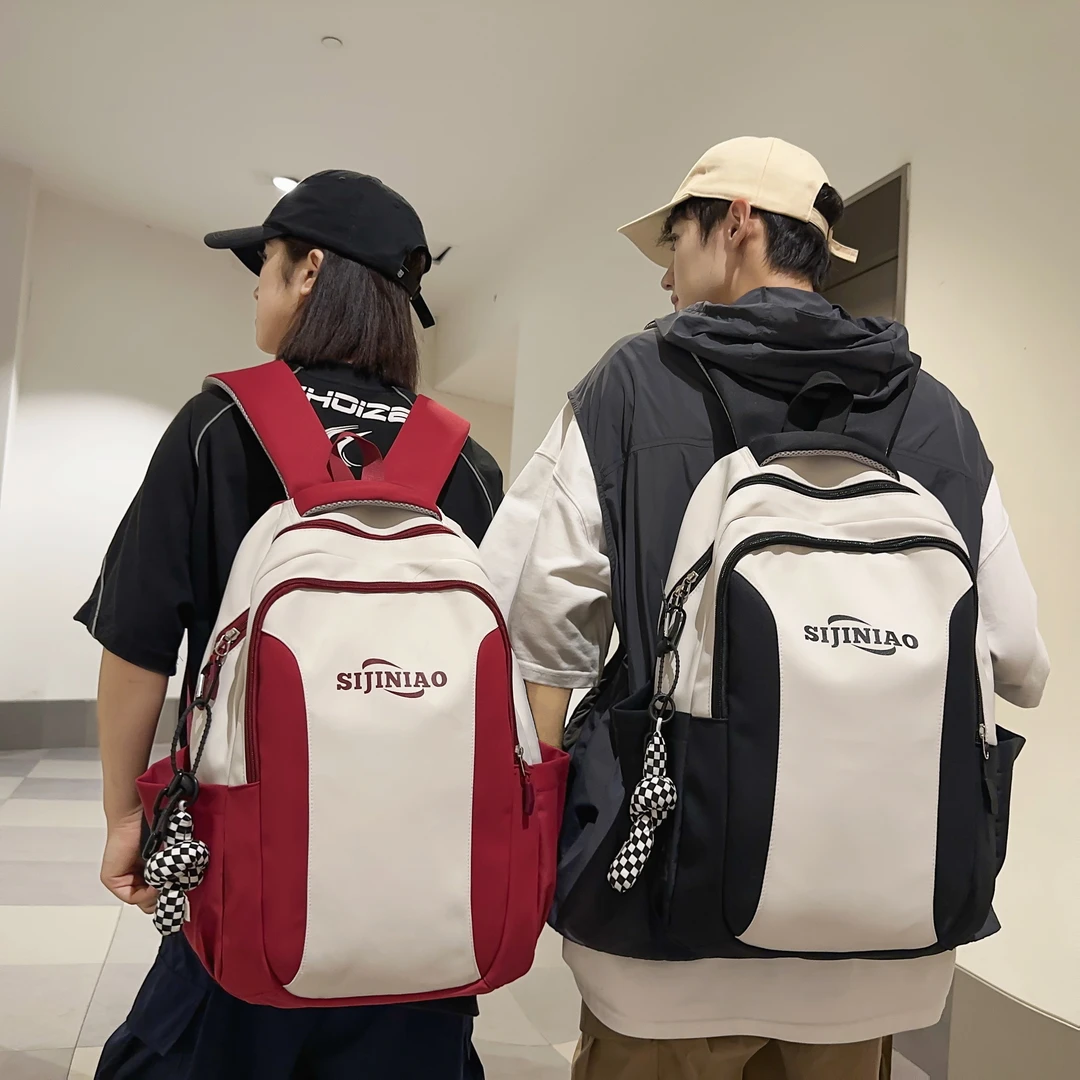 新款书包女高中学生大容量初中生女生小学生轻便简约旅游双肩背包