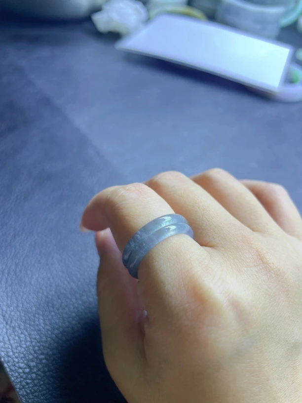 冰种蓝水小戒圈（多样性发货，先拍先发）