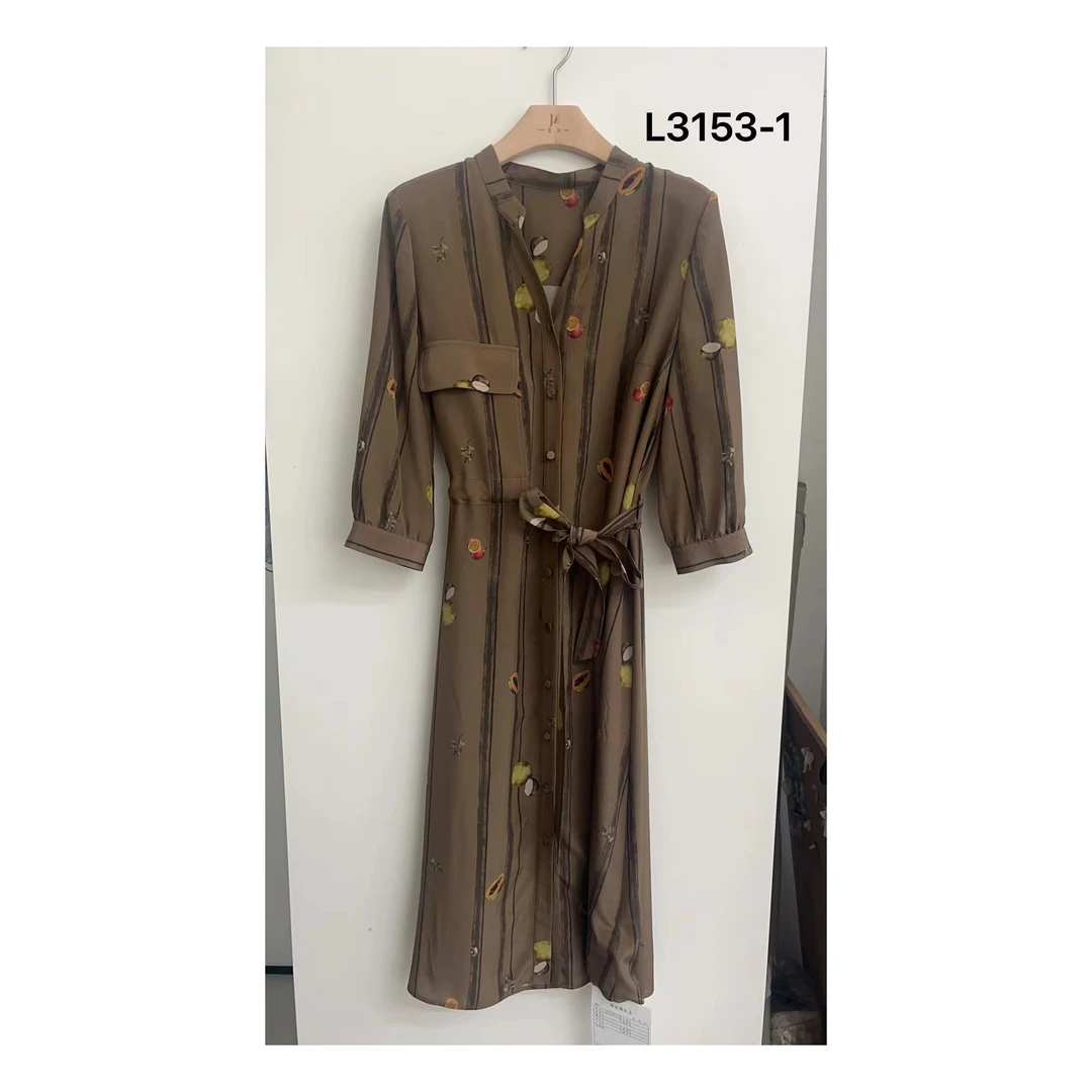 新款桑蚕丝连衣裙 MH-L3153-1