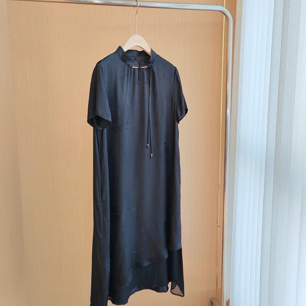 国风新款桑蚕丝连衣裙 MJCYJ-547