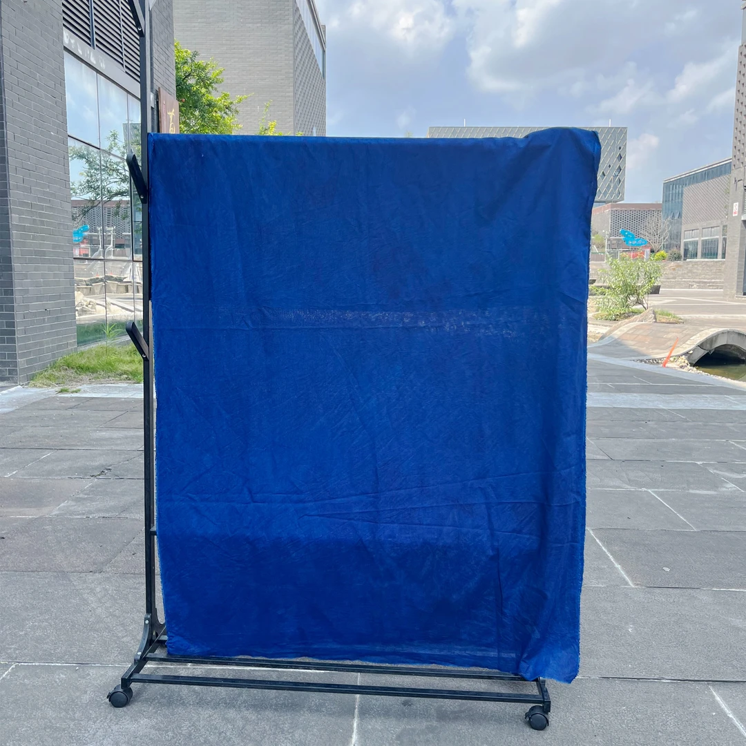 蜡染星辰纯手工植物染色全蓝麻料服饰缝纫配料