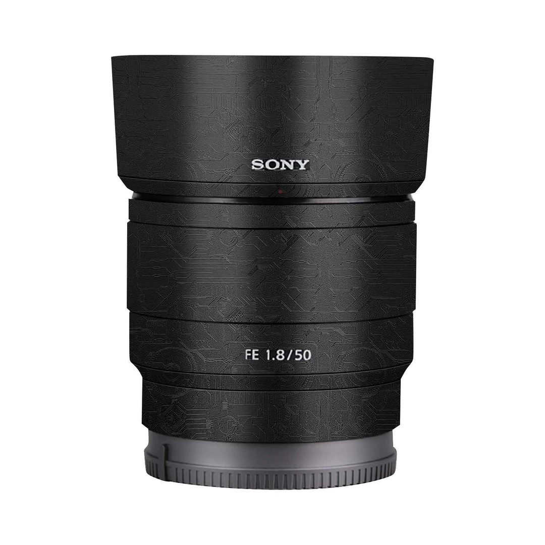 漫步驴适用于索尼FE50F1.8镜头保护贴膜SONY50 1.8贴纸皮纹贴贴膜