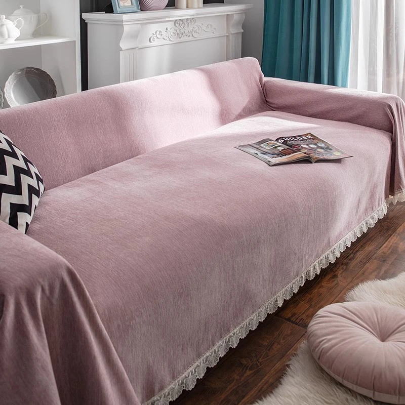 北欧极简雪尼尔沙发巾加厚防滑沙发盖布四季通用防猫爪沙发垫套罩