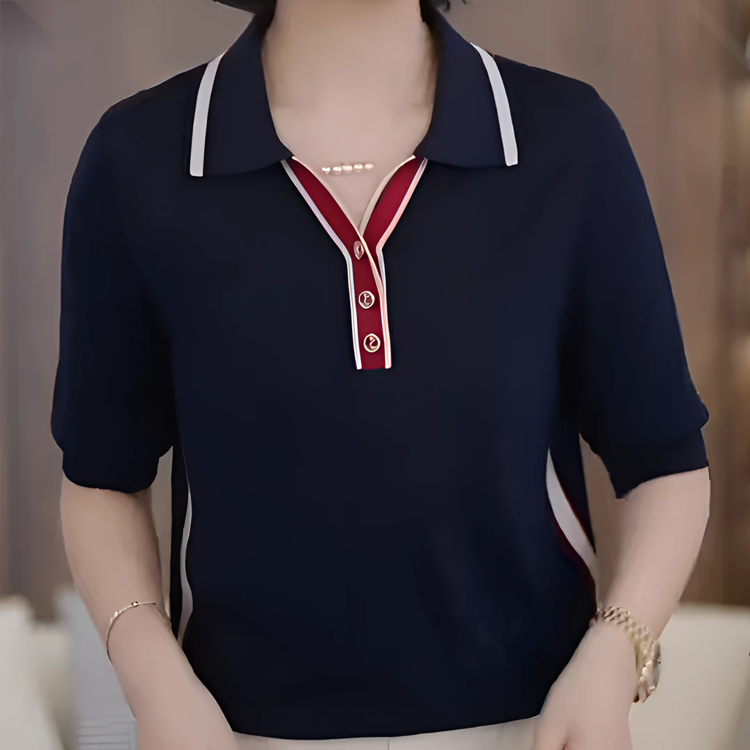 【100%莱赛尔天丝】显瘦气翻领新款休闲纯色上衣质时尚洋气百搭夏季