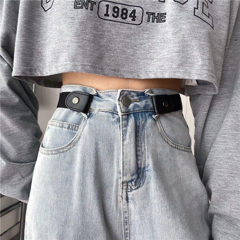 隐形皮带女裤腰收腰神器无痕懒人裤带男牛仔裤腰带女装饰潮流