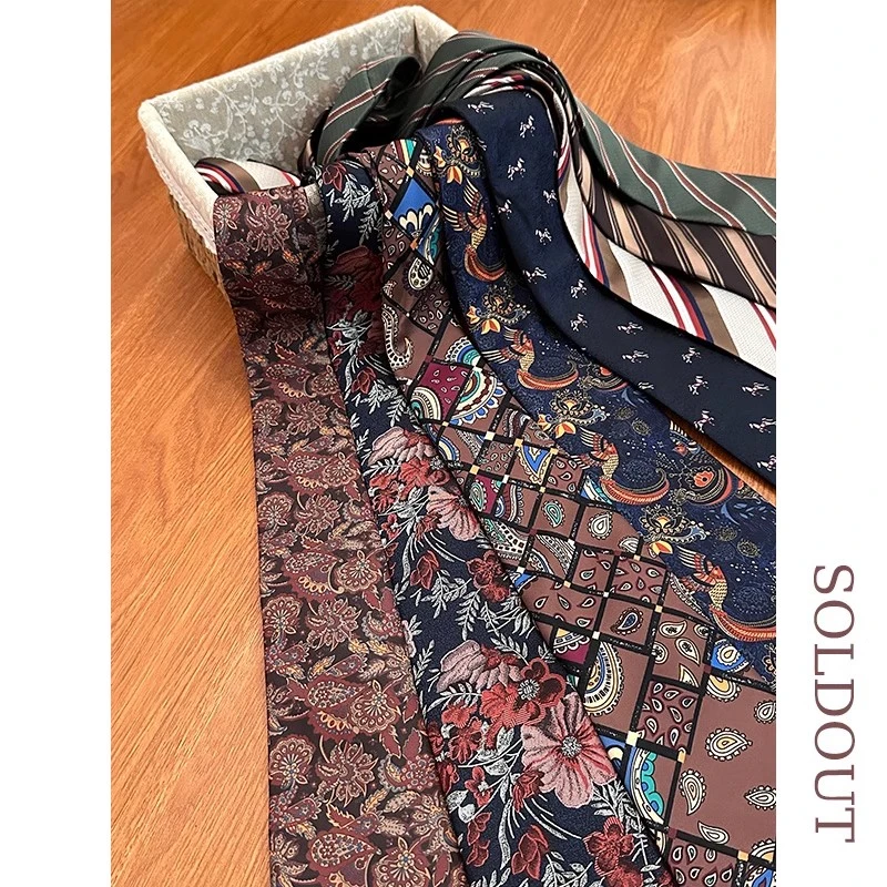 SOLDOUT原创复古港风百搭叠穿手打结领带ins潮