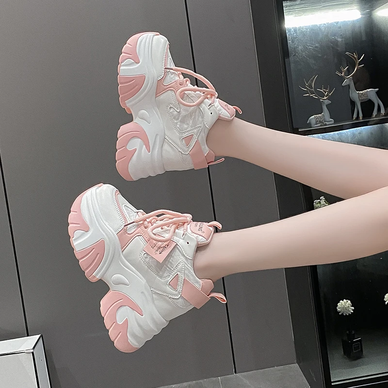 小个子增高10cm老爹鞋女2025年春季新款松糕厚底女单鞋休闲运动鞋