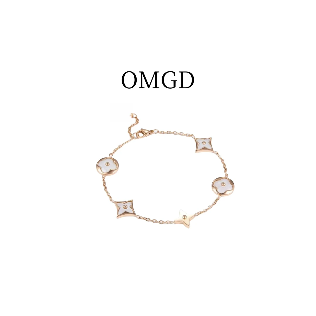 铜合金合成锆石手链 【A3089】轻奢时尚 设计款手链-L0