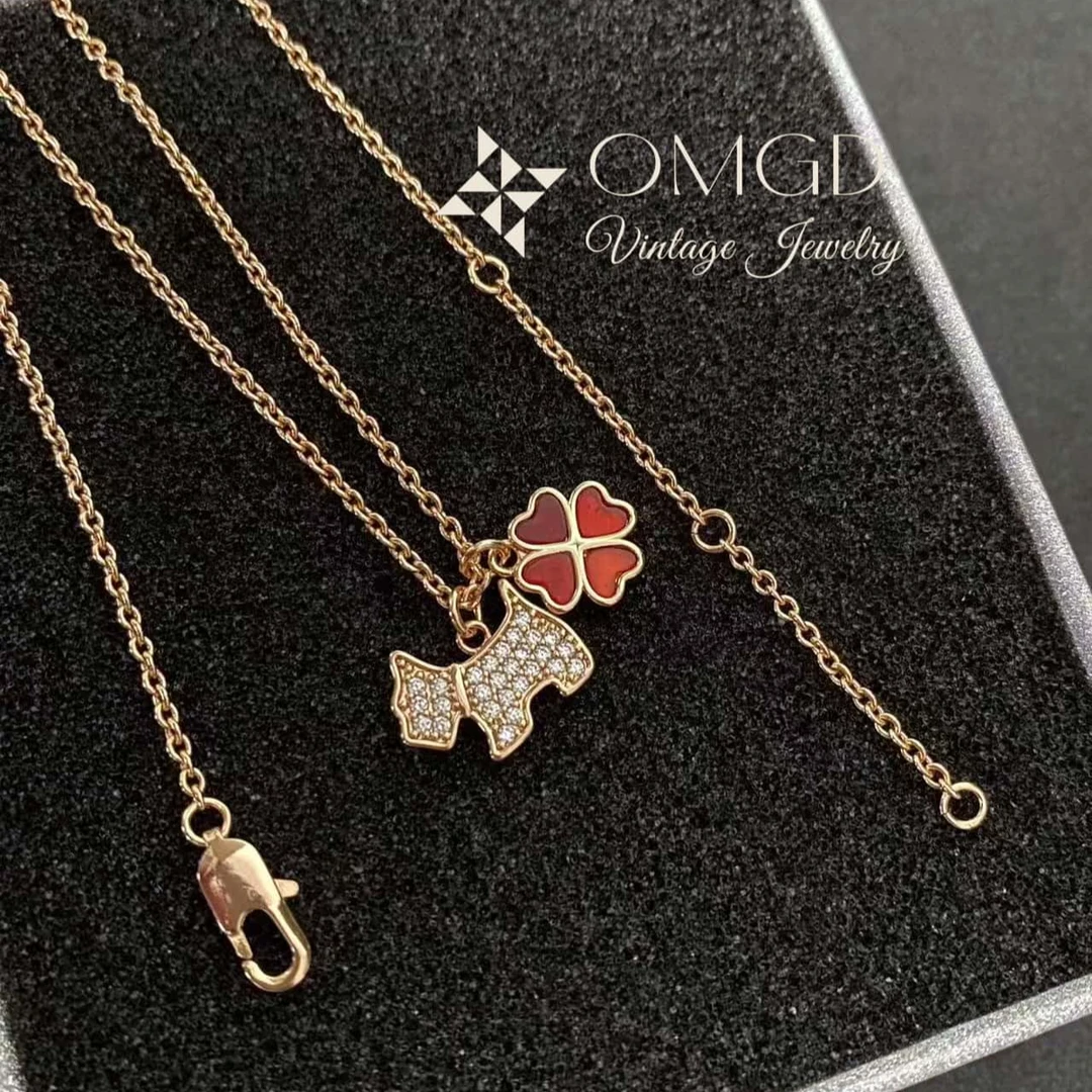 铜合金项链 【D1139】小狗百搭时尚项链-XGX 45+3+3cm