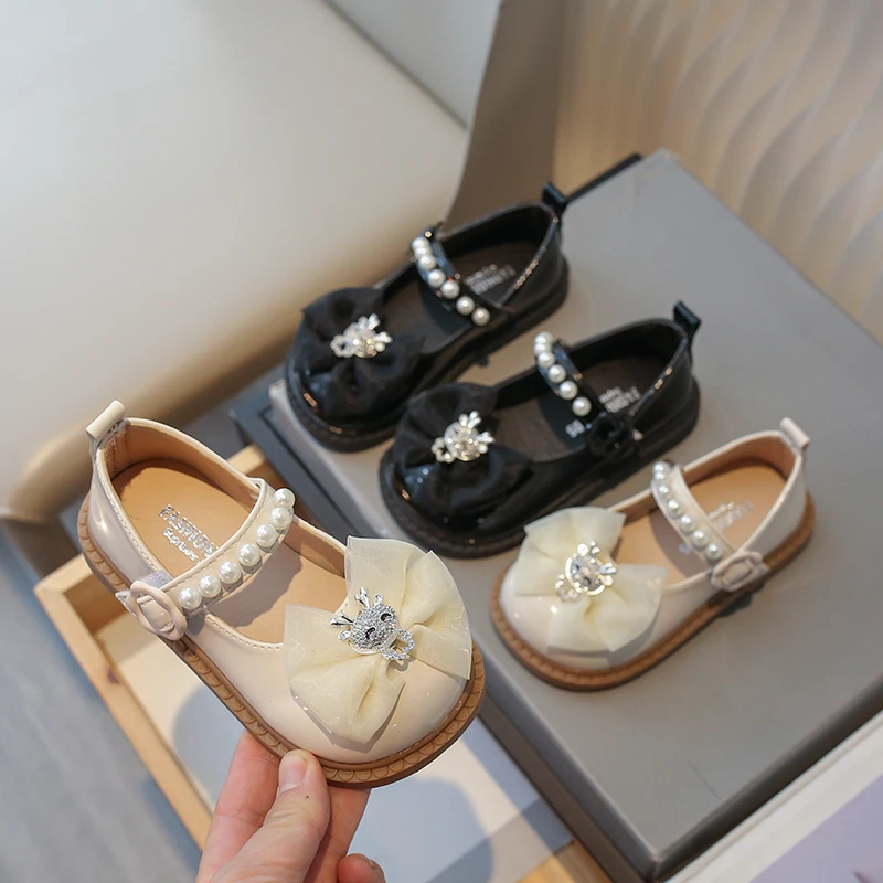 21-34女童鞋小皮鞋2025春秋新款儿童可爱单鞋春季软底时尚公主鞋