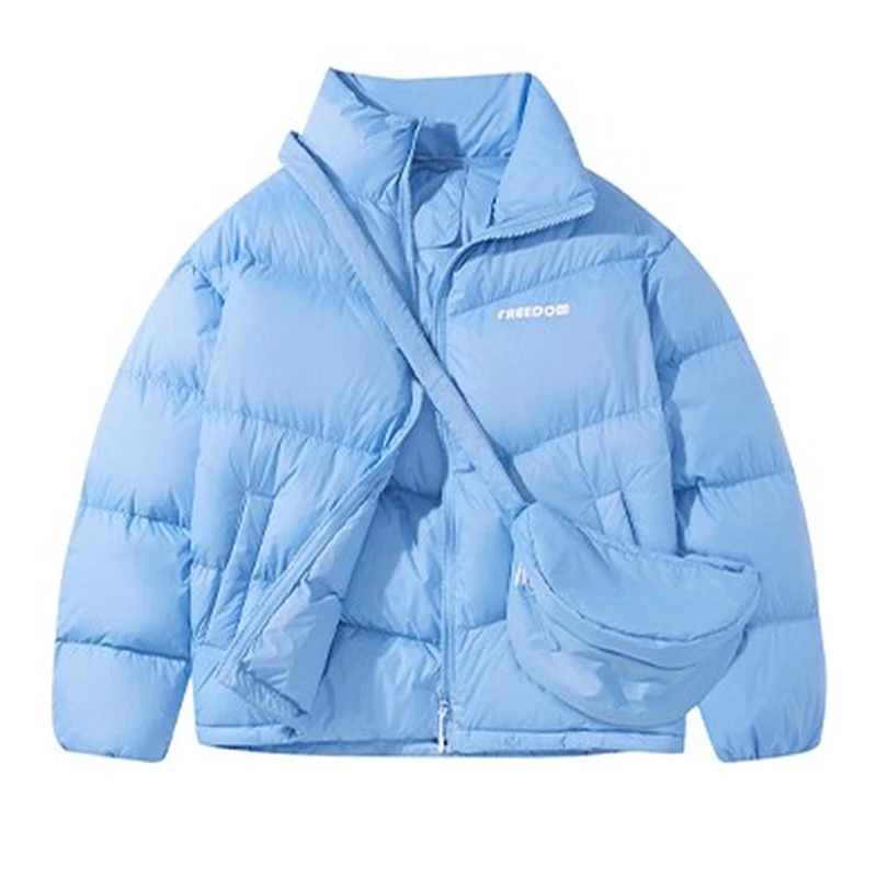 Y139休闲女短款轻薄空气面包服冬季立领外套羽绒服