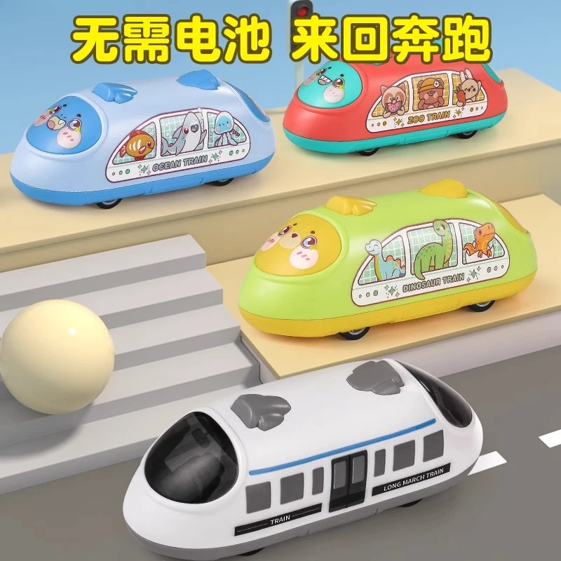 双回力小汽车会往返惯性玩具宝宝抓握训练男孩女孩0-3岁儿童玩具