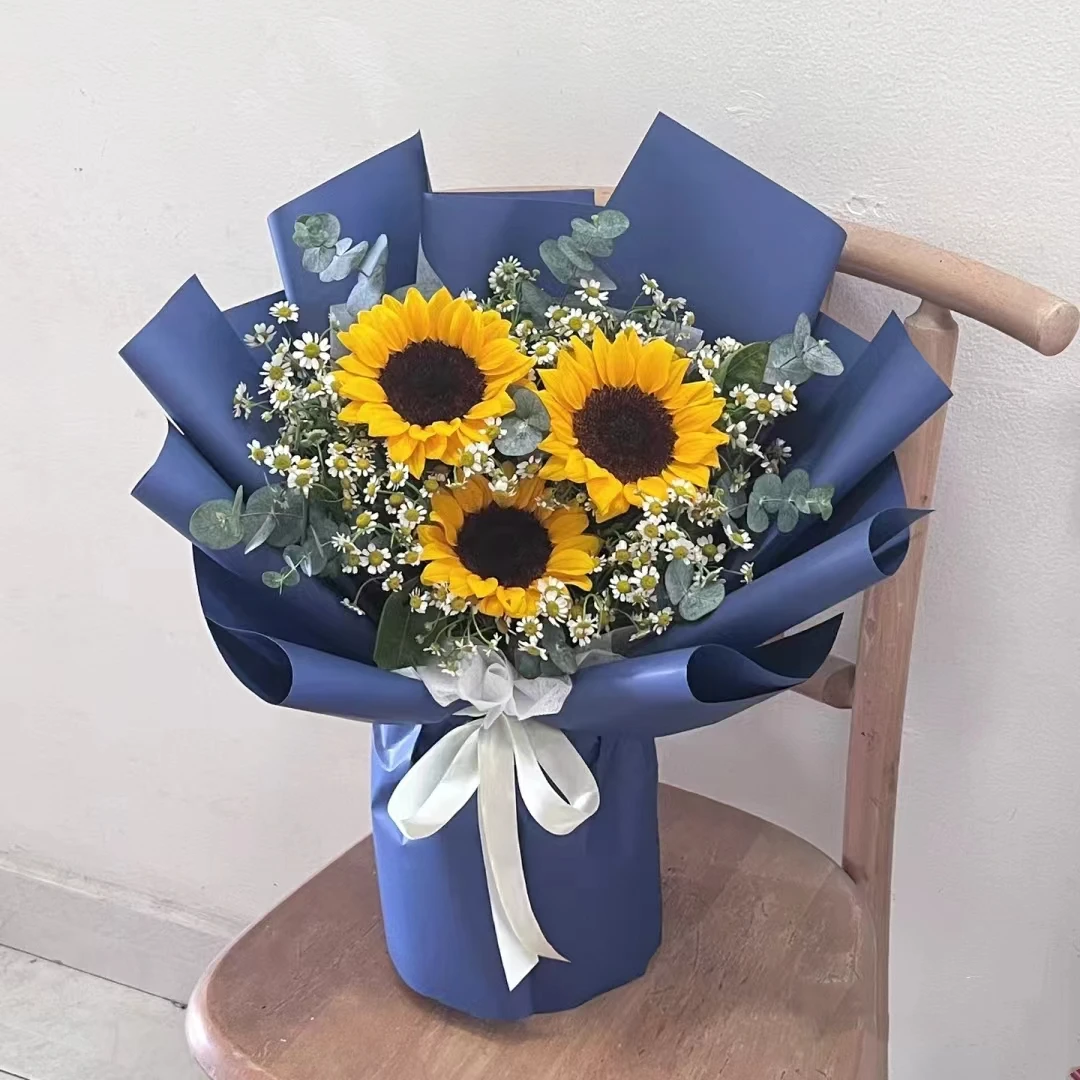 3朵向日葵花束高考季中考毕业季送老师长辈领导男友同城快递