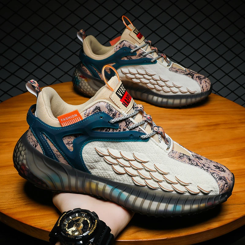 【小扬家推荐】秋冬季椰子鞋男士爆米花透气飞织运动鞋国潮休闲老