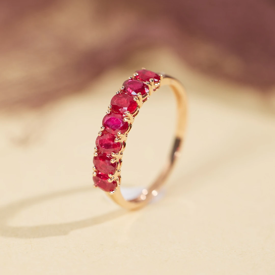 【歪歪】红宝石戒指*18K镶嵌U7738