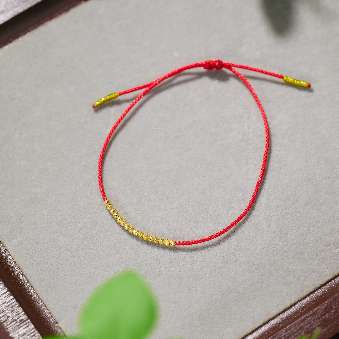 【歪歪】失晴*碎冰冰手绳*18K金镶嵌N2398