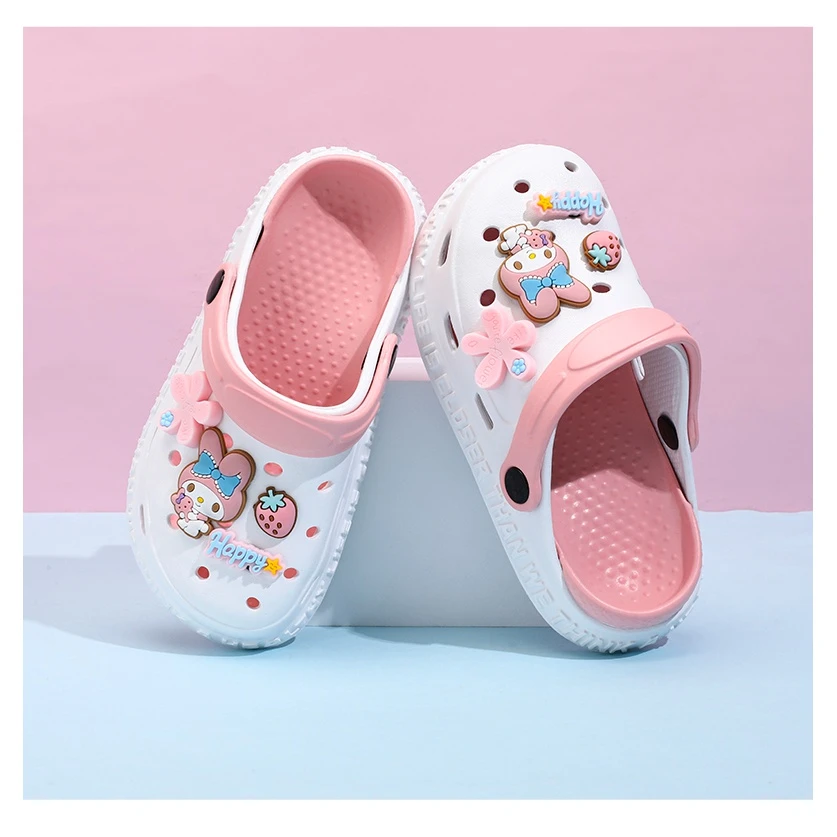儿童洞洞鞋女童拖鞋夏季女孩防滑外穿宝宝中大童沙滩鞋室内凉拖鞋