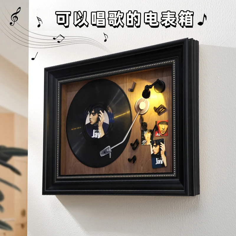 《音乐时光机》-DIY电表箱装饰画磁吸配电箱遮挡挂画复古唱片壁画