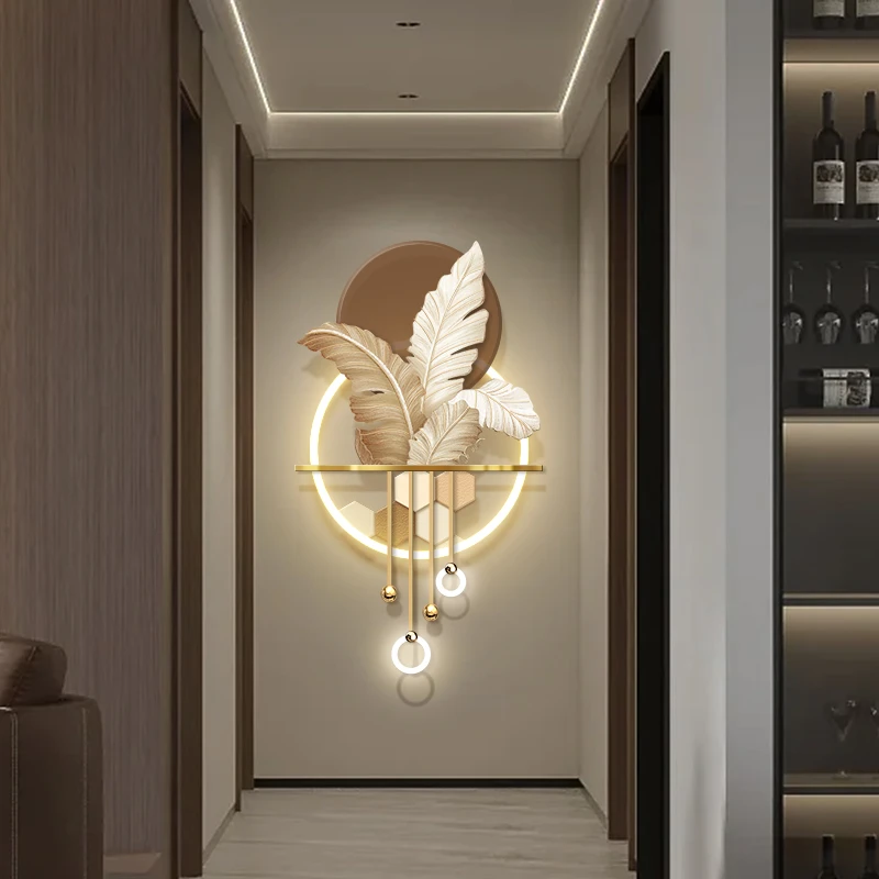 《家业昌盛》- LED 玄关过道走廊尽头立体轻奢发光画现代大气装饰画