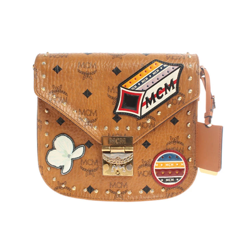 胖虎黄贴贴/MCM/95新/公价7000/其他PVC拼皮/单肩包/992210280146