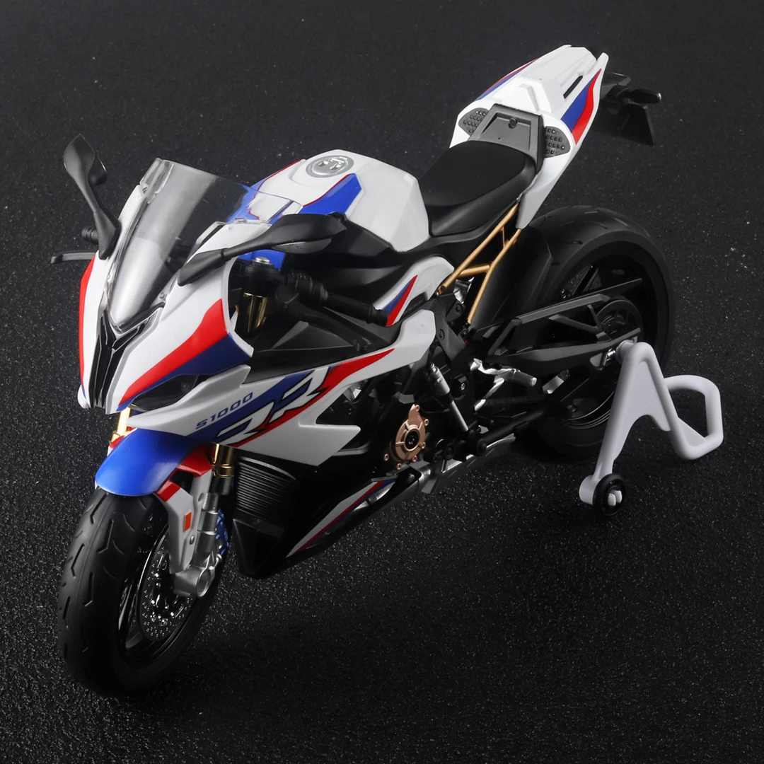 1:9宝马S1000合金摩托车模型 时尚潮玩收藏摆件 网红爆款玩具