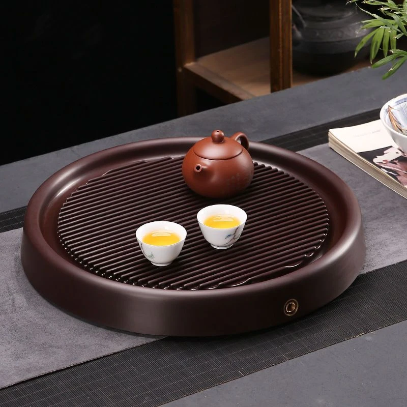 电木茶盘桌面干泡简约圆形茶托盘家用不开裂，不变形，永久使用高档