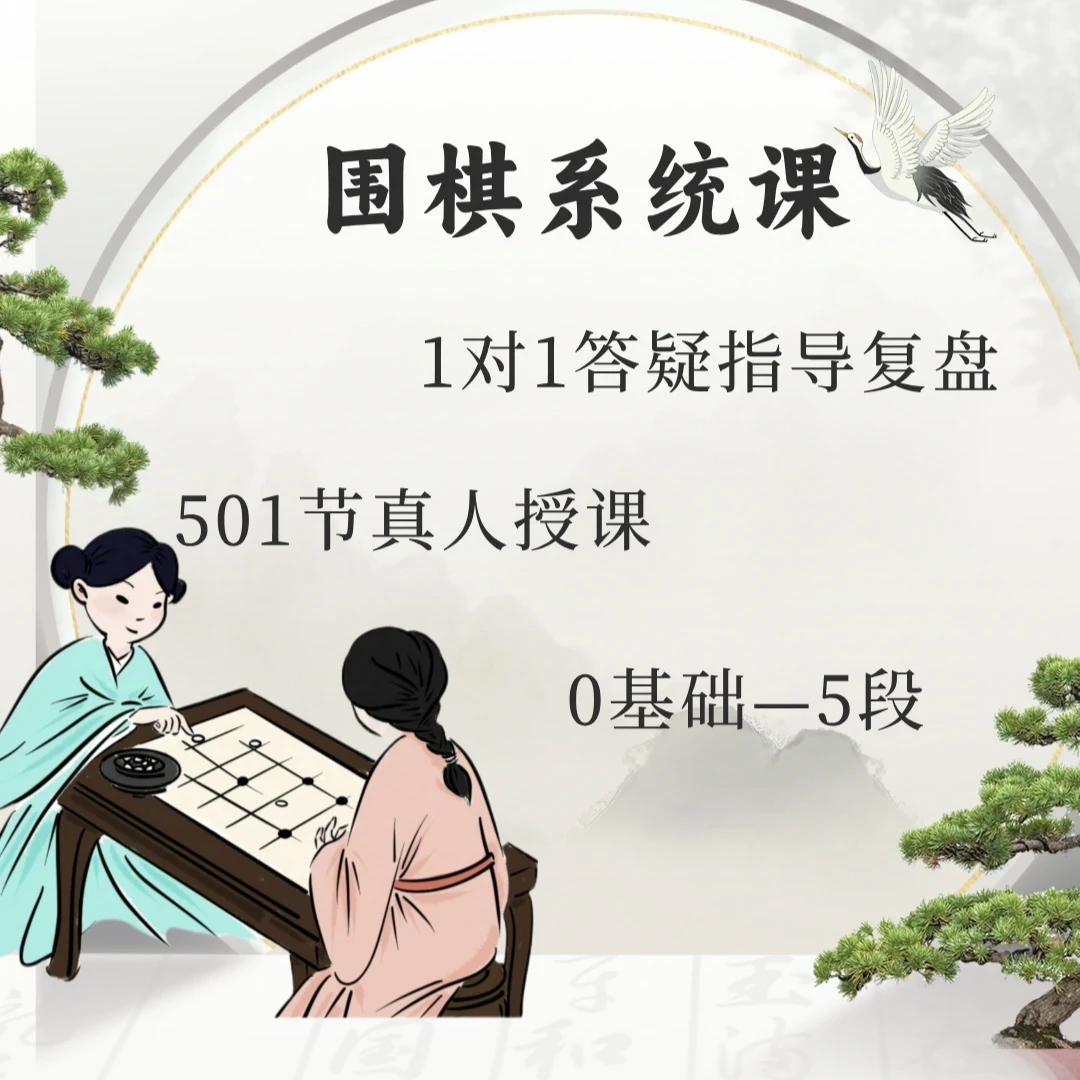 围棋501课＋一对一答疑指导复盘