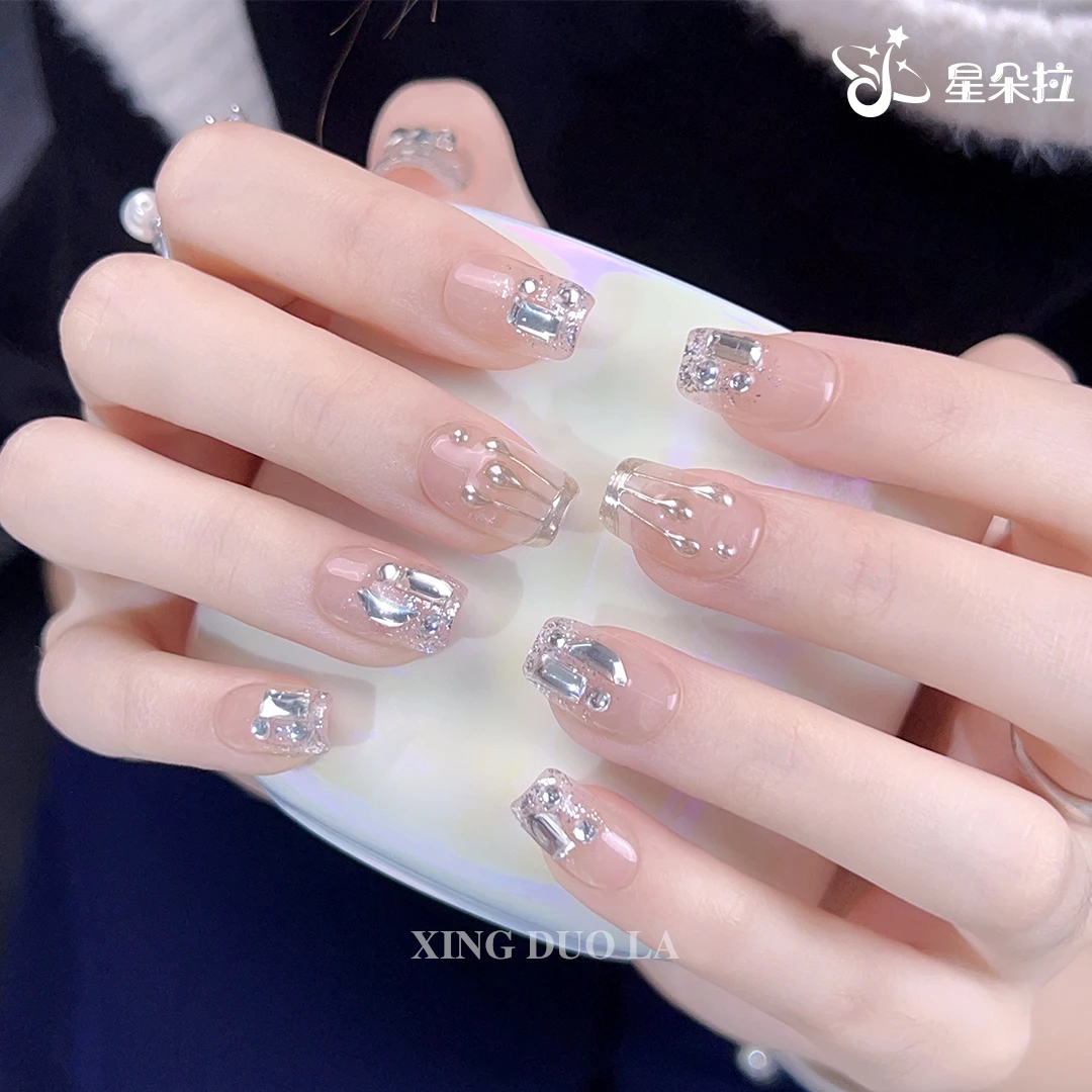 【星河闪耀】星朵拉纯手工定制美甲 可拆卸穿戴甲