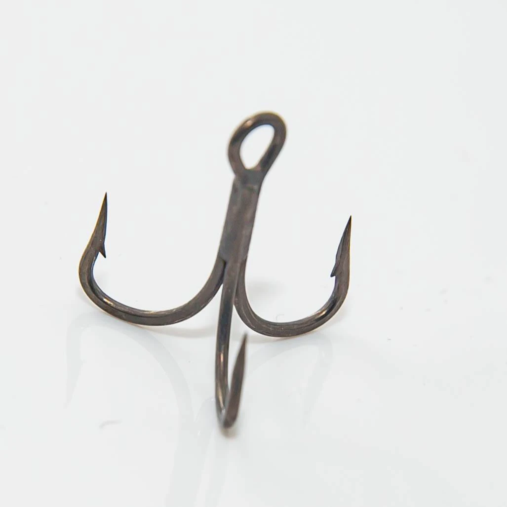 金多渔猛禽【亚锡银色】6088 3.5倍加强三本钩 10枚/包