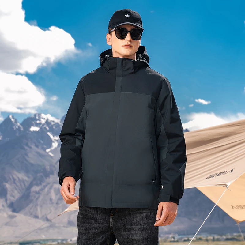 【405克奥粒绒内胆】秋冬加厚防风防水户外休闲冲锋风衣MGD243699